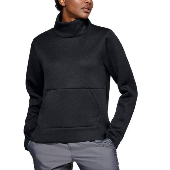 Under Armour Sweaters - Under Armour Womens Fleece Sweater Medium Pullover Turtleneck Coldgear Loose EUC